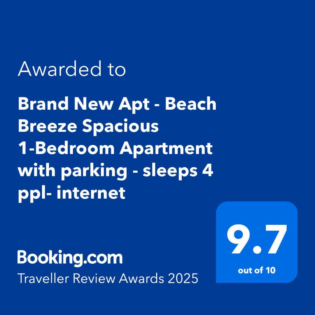 Brand New Apt - Beach Breeze Spacious 1-Bedroom Apartment With Parking - Sleeps 4 Ppl- Internet Bournemouth Dış mekan fotoğraf